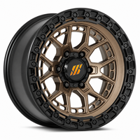 Jantes en alliage forgé SRD Custom Beadlock Bronze tout-terrain 6x139.7 4x4 16-20 pouces pour Toyota Tundra Nissan Titan