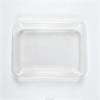 Contenants en plastique transparent avec couvercles, boîtes alimentaires en PET étanches pour plats froids, pieds de poulet marinés, emballage à emporter