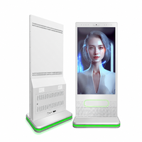 Kiosque d'exposition IA Avatar 55 pouces avec écran tactile sur pied, guide virtuel avec caméra pour musées et aéroports