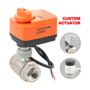 Thu nhỏ thiết bị truyền động điện điều khiển L/t Dòng chảy 3 cách cơ giới van bi 3/4" - Product Image 4