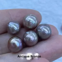 Perles d'eau douce Edison baroques naturelles froissées colorées de 9 à 11 mm pour la décoration d'art des ongles Zhuji Shanxiahu