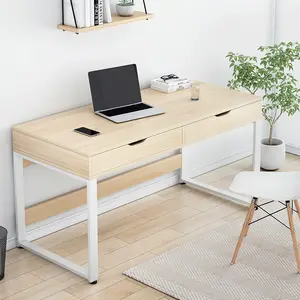Einfacher Schreibtisch für Studenten zu Hause mit Schublade und Regal-Büro computer tisch