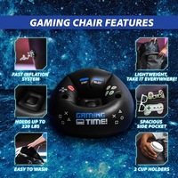 Canapé gonflable moderne et imperméable de l'usine Amity Pouf paresseux pliable et confortable pour les clubs et les jeux Esports Fauteuil pouf