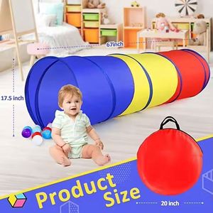 New Colorful Pop up Crawl Through Baby or <b>Dogs</b> Cat Pets Kids for Toddlers Portable Tunnel Play <b>Tent</b> - Product Image 2