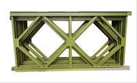 Structures de ponts en acier portables de haute qualité, double voie, pont Bailey