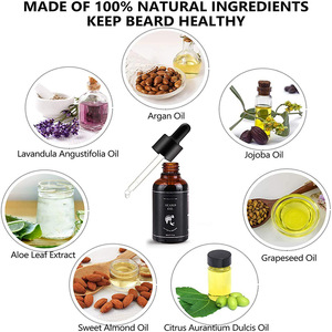 <b>Beard</b> Growth Kit With Oil Balm Brush Comb Scissors For Men <b>Beard</b> <b>Care</b> Set Organic Unscented Thickening Adult Use - Product Image 4