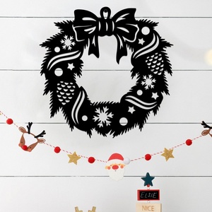 Decorazioni Natalizie per Esterni, Ornamenti in Ferro Battuto per Porte e Pareti, Stile Moderno e Semplice, Decorazioni da Appendere per Corridoi e Ingressi - Product Image 3