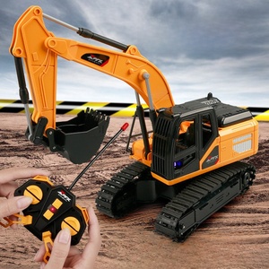 Camion benne <span class=keywords><strong>de</strong></span> simulation 5CH 1:24, <span class=keywords><strong>jouet</strong></span> <span class=keywords><strong>de</strong></span> construction 2.4G, excavatrice, véhicules d'ingénierie, meilleurs cadeaux pour enfants - Product Image 4