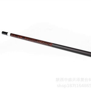 Taco de billar de fibra de carbono con diseño de veta de madera, 11.8mm, de 2 secciones, duradero, para billar de nueve bolas - Product Image 3