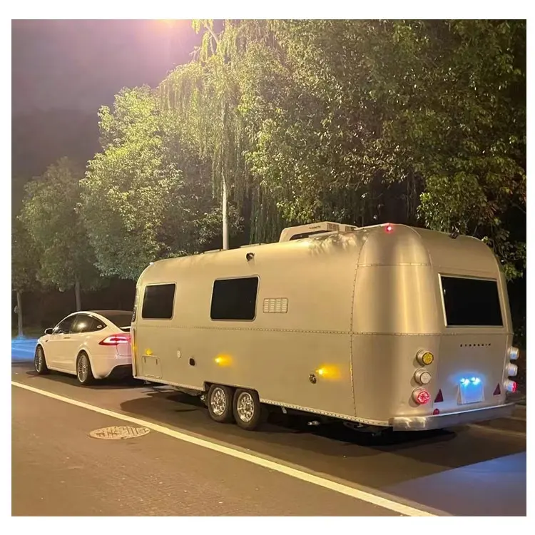 2024 nuevo diseño autocaravana RV Camper remolque al aire libre turista remolque caravana Camping remolque todoterreno Airstream Camping Coche