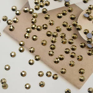 Paso Sico China Factory Gold Hotfix Iron on Flat Back Crystal Rhinestone para Jeans, <span class=keywords><strong>Zapatos</strong></span>, Bolsos de Noche y Prendas de Vestir - Product Image 2