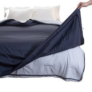 Chất lượng đảm bảo Trắng Sợi nhỏ Duvet bedding Set Máy có thể giặt mát mùa hè nhẹ <span class=keywords><strong>Comforter</strong></span> với Polyester Điền - Product Image 1