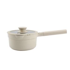 Modern Classic Aluminum Nonstick Sauce <b>Pan</b> with Glass Lid Ceramic Stainless Steel Home Cooking Cookware Set - Product Image 3
