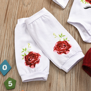 <span class=keywords><strong>Conjunto</strong></span> de ropa navideña para bebé, Pelele con volantes de ciervo, pantalones cortos, 4 Uds., 2020 - Product Image 6