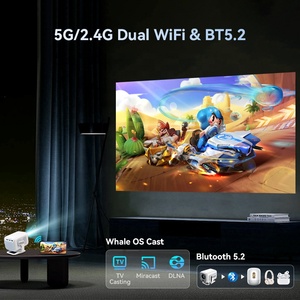 โปรเจคเตอร์พกพาขนาดเล็กแบบฉายระยะใกล้ รองรับ Smart 4K, NTV, <span class=keywords><strong>Netflix</strong></span> อย่างเป็นทางการ, WiFi 6, โฟกัสอัตโนมัติ, Keystone, ความละเอียด Native 1080P - Product Image 2