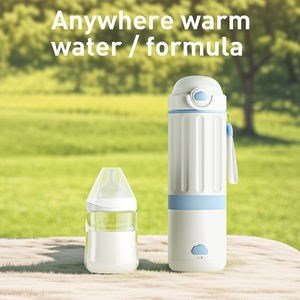 2025 nuevo calentador de leche portátil <span class=keywords><strong>para</strong></span> bebés de 500ml, botella de calefacción inalámbrica, Control LED de temperatura, enchufe USB, calentador impermeable <span class=keywords><strong>para</strong></span> llevar - Product Image 4