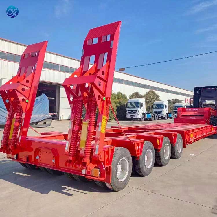 used detachable lowboy 3 axle trail king