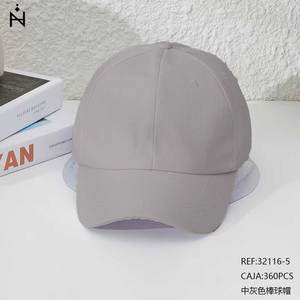 Gorra de béisbol gris medio, ajustable, para deportes al aire libre - Product Image 1