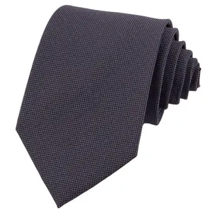 Manxiang-Corbata de poliéster Jacquard clásica hecha a mano, Color sólido, logotipo de marca famosa