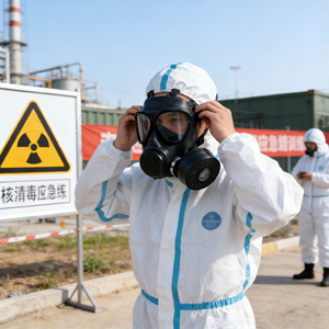 Masque <span class=keywords><strong>à</strong></span> gaz MJ-4003 FMJ05 intégral pour peinture au pistolet, gaz acides, sulfure d'hydrogène, poussière, utilisation directe dans le pétrole, les produits chimiques et la métallurgie - Product Image 5