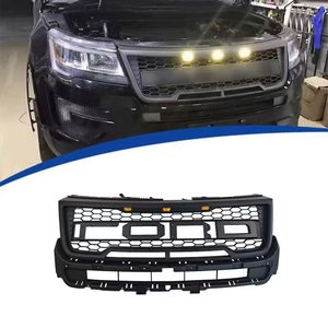 Parrilla para Ford Explorer 2016-2018 con Barra de Luces LED, Estilo Malla para Parachoques Delantero - Product Image 1