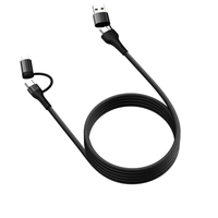 Kabel Magnet USB-C ke Type-C 4-in-1 100W dengan Pengisian Cepat 6A/5A untuk Mobil, Ponsel 16, S24/S23 Ultra, iPad, MacBook