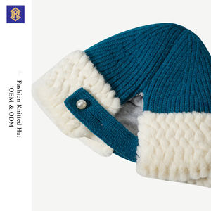 可愛いトナカイアントラーニットハット冬用クロシェットニットキャップビーチ用またはビジネスクリスマスアントラーハット - Product Image 4