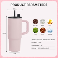 Gobelet isotherme personnalisé avec logo, en acier inoxydable, tasse de voyage réutilisable avec couvercle pour la vente au détail, le bureau et les marques