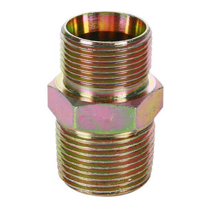 Une extrémité plate une extrémité pouce filetage inversé droit fer vis connecteur hydraulique raccords de tuyauterie connecteur de Transition - Product Image 1