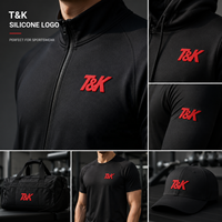 Étiquette de transfert thermique personnalisée pour vêtements, en silicone 3D gaufré, durable, haute densité, fabriquée sur mesure