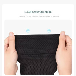 Grosir kualitas tinggi elastis lengan kompresi betis dengan bantalan kustom pelindung betis bantalan untuk wanita dan pria - Product Image 5