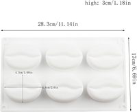 Moule en silicone de qualité alimentaire pour grains de café, chocolat, crème glacée, mousse, gâteau et cheesecake