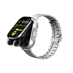 Hot thông minh đồng hồ BT cuộc gọi NFC sức khỏe Giám sát Thể Thao Smartwatch TWS Tai nghe cho nam giới D 8 2 trong 1 thông minh Xem với Earbuds - Product Image 2