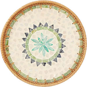 Bandeja de Servir de Ratán Hecha a Mano en Vietnam, Bandeja de Mimbre Natural Tejida a Mano, Cesta Decorativa de Almacenamiento para Hotel, Hogar y Cocina - Product Image 5