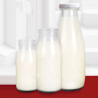 Accepter la personnalisation de plusieurs tailles bouteilles de boisson en verre transparent gobelet eau lait tasse couvercle