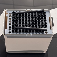Embouts de pipette jetables Tecan 1000 µl en PP stériles transparents/conducteurs pour laboratoire, OEM disponible, 96 embouts par support