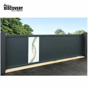 Puerta corredera <span class=keywords><strong>de</strong></span> <span class=keywords><strong>aluminio</strong></span> horizontal, puerta <span class=keywords><strong>de</strong></span> portal para entrada <span class=keywords><strong>de</strong></span> casa y jardín - Product Image 2