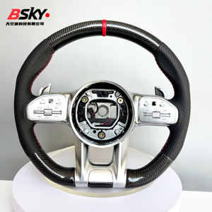 Volant en fibre de carbone personnalisé adapté aux <span class=keywords><strong>Mercedes</strong></span> Benz Classe A/B/C/E, CLS, GLE, GLS, SLK, W176, W246, W117, W156, W218, W166, W172 - Product Image 1