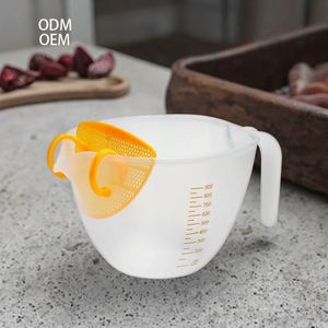 Tazón <span class=keywords><strong>para</strong></span> Batir Huevos de Gran Capacidad con Filtro <span class=keywords><strong>para</strong></span> Uso en la Cocina, Tazón de Plástico <span class=keywords><strong>para</strong></span> Lavar <span class=keywords><strong>Arroz</strong></span>, Herramientas <span class=keywords><strong>para</strong></span> Hornear y <span class=keywords><strong>Medir</strong></span> - Product Image 1