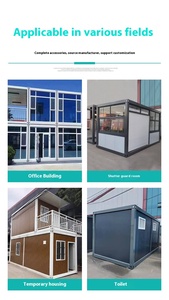 Cabina modular prefabricada contenedor <span class=keywords><strong>de</strong></span> 20 pies y 40 pies, hogar independiente desmontable para acampar, supermercado, oficina, escuela, sala <span class=keywords><strong>de</strong></span> estar - Product Image 6