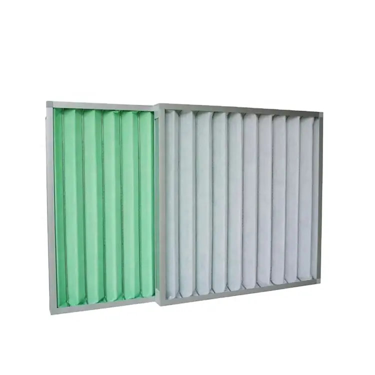 Cartridge Cardboard Frame Mini Pleat Air Filter G3 G4 Merv8 Merv9 Air Purifier Filtration prefilter