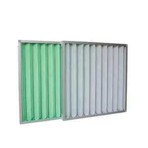 Kartuş karton çerçeve Mini plise hava filtresi G3 G4 Merv8 Merv9 hava temizleyici filtrasyon ön filtre