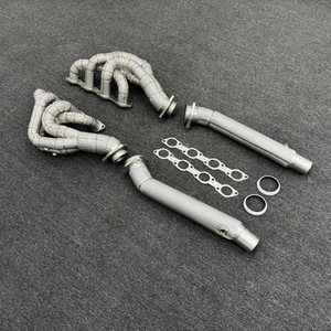 Высокопроизводительные выпускные коллекторы для Ferrari F430 4.3L 2005-2009 годов |   Нержавеющая сталь 304 с теплозащитным экраном |   Высокопроизводительный выпускной коллектор - Product Image 4