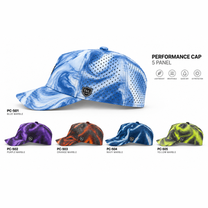 custom Waterproof Liquid Swirl <b>Camo</b> Golf <b>Cap</b> 5 Panel Performance Hat Quick Dry Breathable UV Protection Custom Logo for Men - Product Image 1