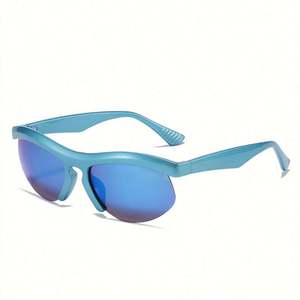 Gafas de Sol Deportivas con Marco Grande para Hombre, Color Caramelo, Media Montura, Gafas de Sol para Mujer, Última Moda 2022 - Product Image 6