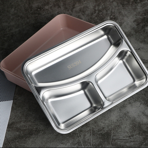 Boîte à lunch Jieyang Lebo 1100 ml de haute qualité, étanche, en acier inoxydable 304, 3/4 compartiments, pour adultes et enfants - Product Image 5