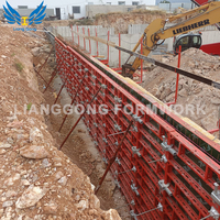 Système de coffrage en aluminium réutilisable pour murs, dalles et colonnes en béton pour la construction de bâtiments de grande hauteur