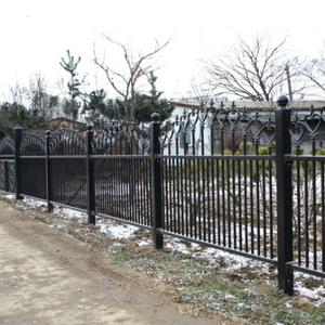 Высококачественный забор с каркасом из нержавеющей стали и ПВХ, экологичный, простой в сборке, для виллы, уличный, с классическим дизайном - Product Image 1