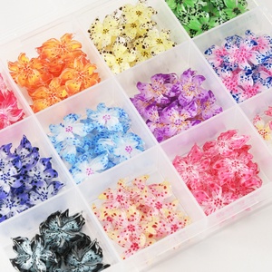 Fleurs en résine 3D à fond plat couleur gelée pour nail art, diamants, vente en gros, décoration d'ongles, fournisseur professionnel DIY - Product Image 5