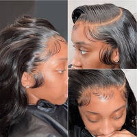 Perruques de Cheveux Humains Vierges en Gros Ondulées Ombrées Perruque de Cheveux Naturels pour Femmes Noires Perruque Lace Front Pas Chère